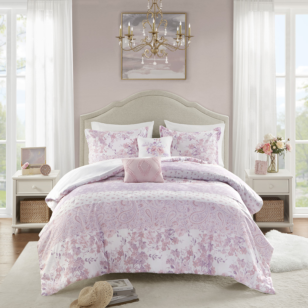 Oliena Floral Paisley Comforter Set