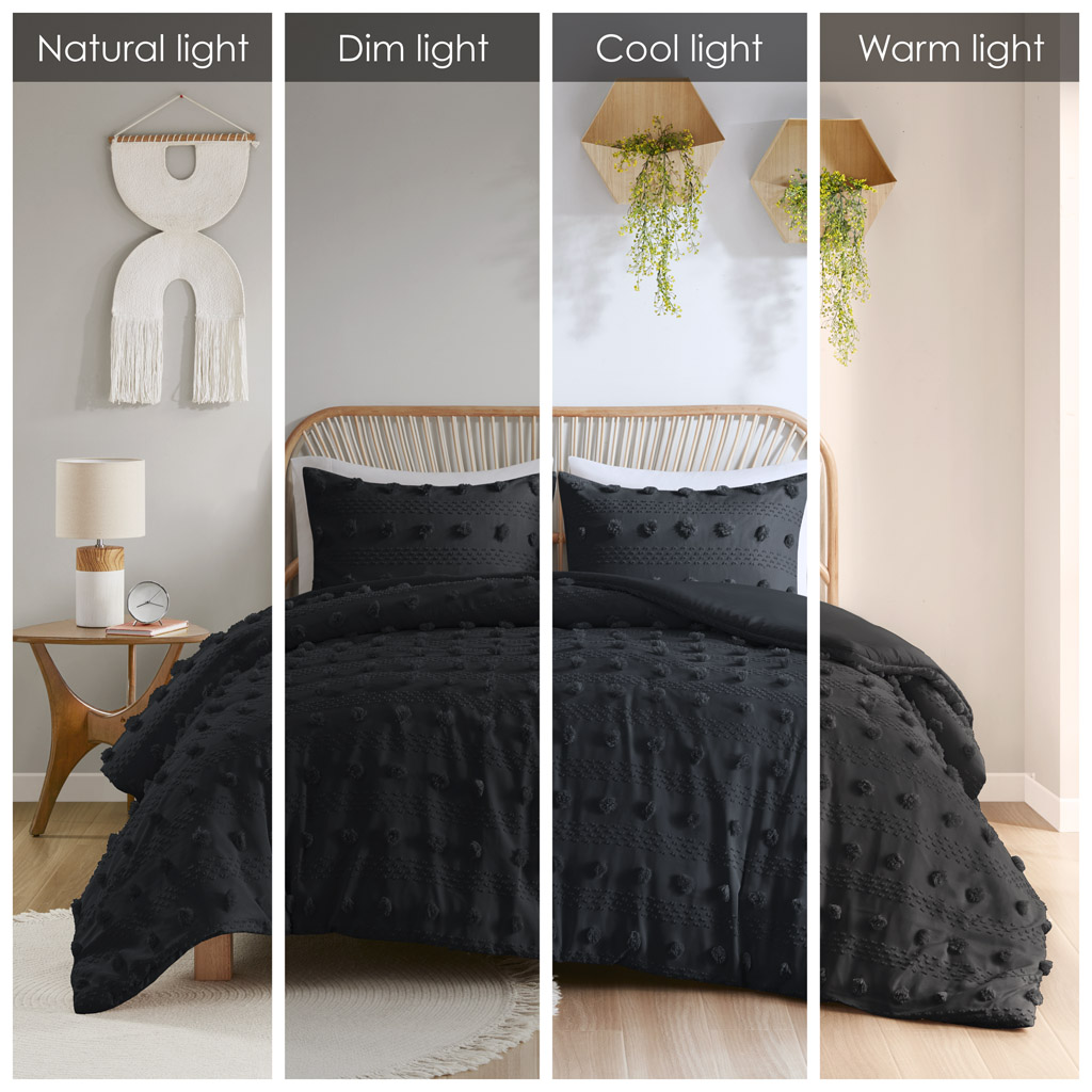 Lucy Clip Jacquard Duvet Cover Set