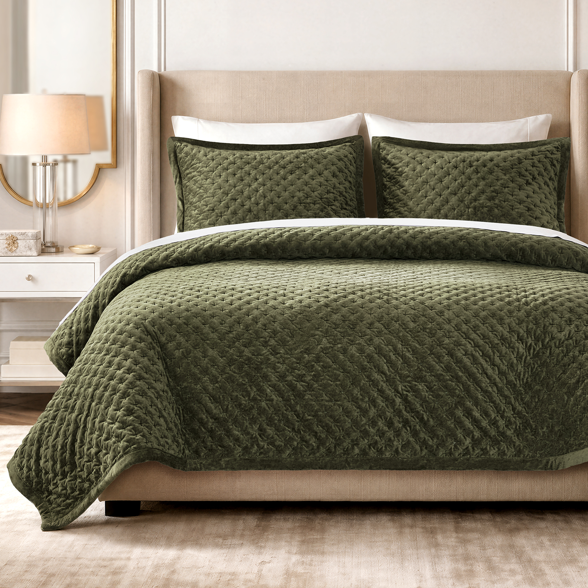 Charleston Velvet Coverlet Mini Set