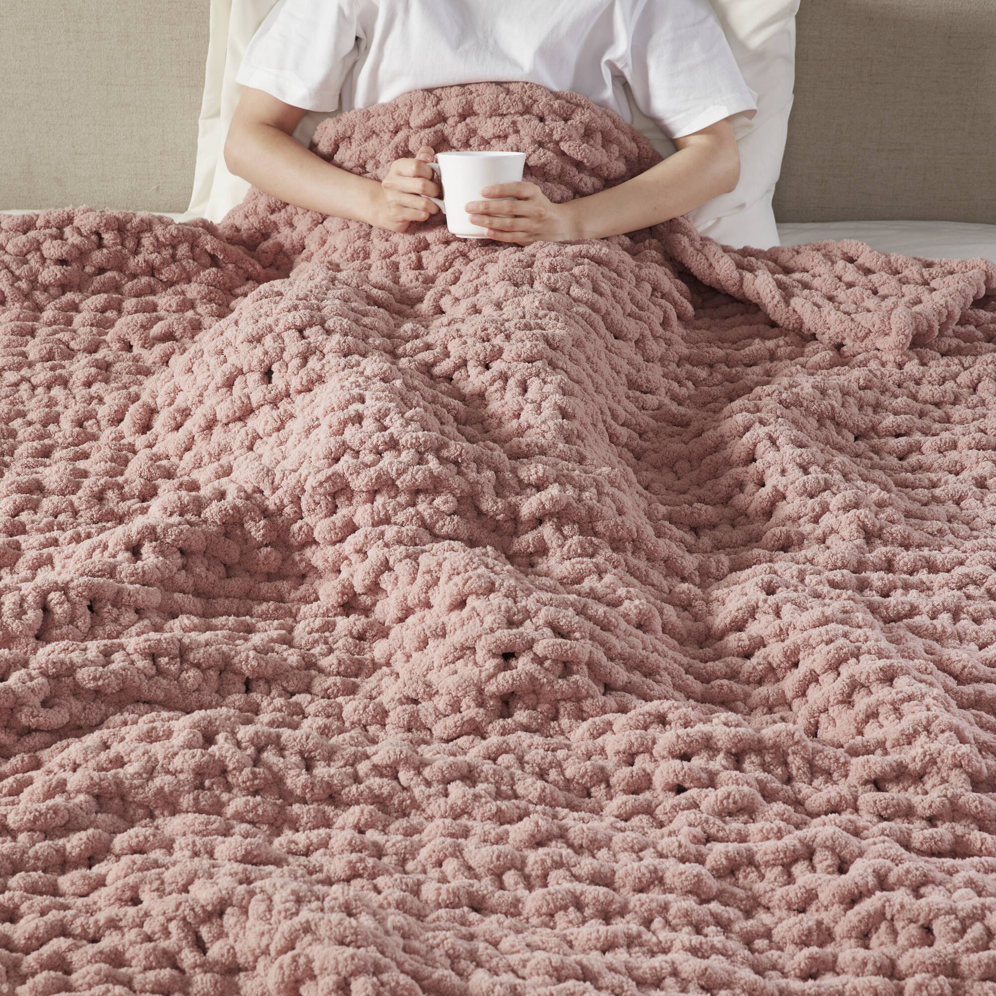 Chenille Chunky Knit Throw