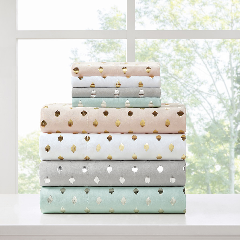 Metallic Dot Printed Sheet Set