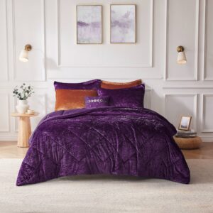 Felicia Velvet Comforter Set with Throw Pillow from Intelligent Design in  Purple. Felicia Velvet Comforter Set with Throw Pillow from Intelligent Design in  Purple. Felicia Velvet Comforter Set with Throw Pillow from Intelligent Design in  Purple. Felicia Velvet Comforter Set with Throw Pillow from Intelligent Design in  Purple. Felicia Velvet Comforter Set with Throw Pillow from Intelligent Design in  Purple.