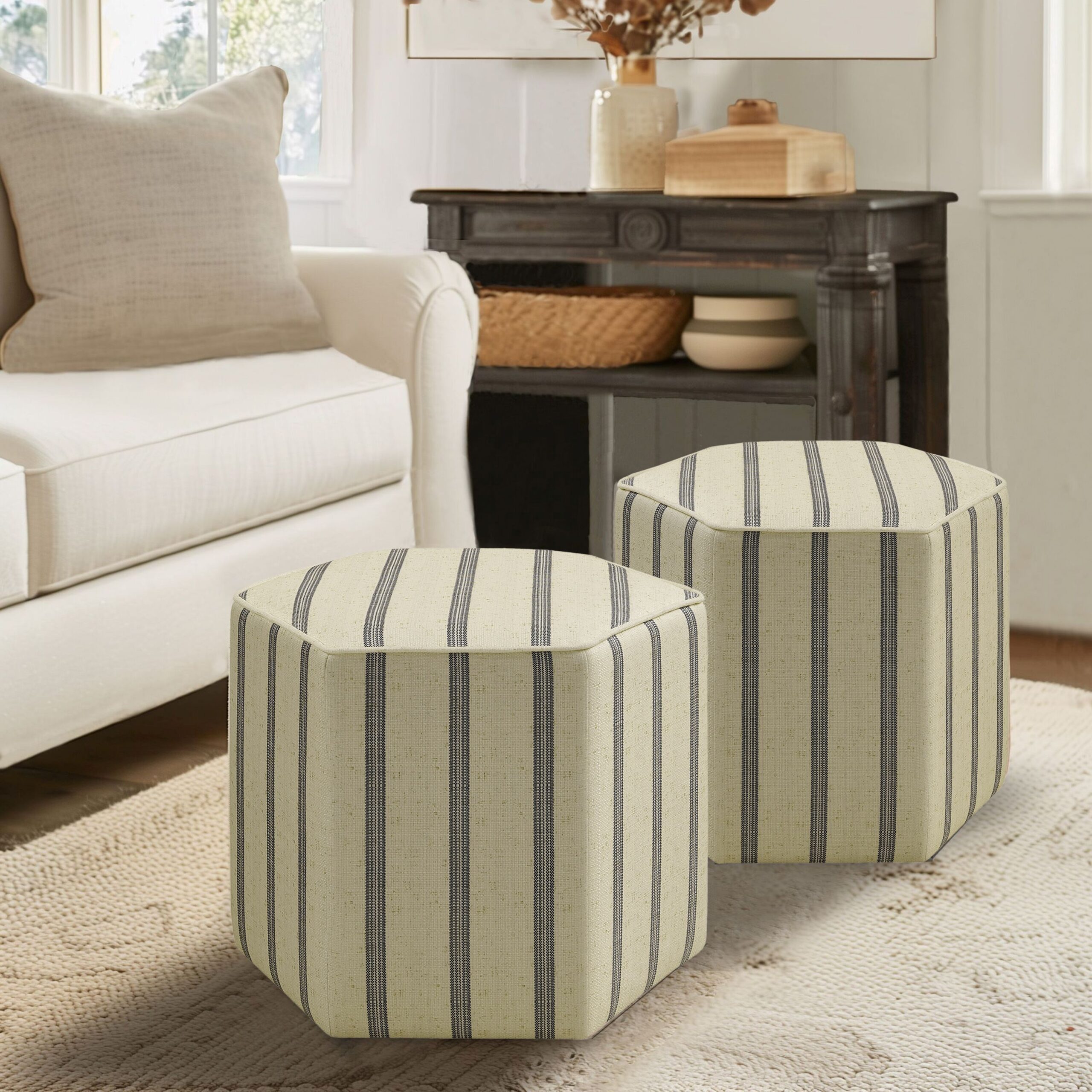 Ellen Accent Ottoman