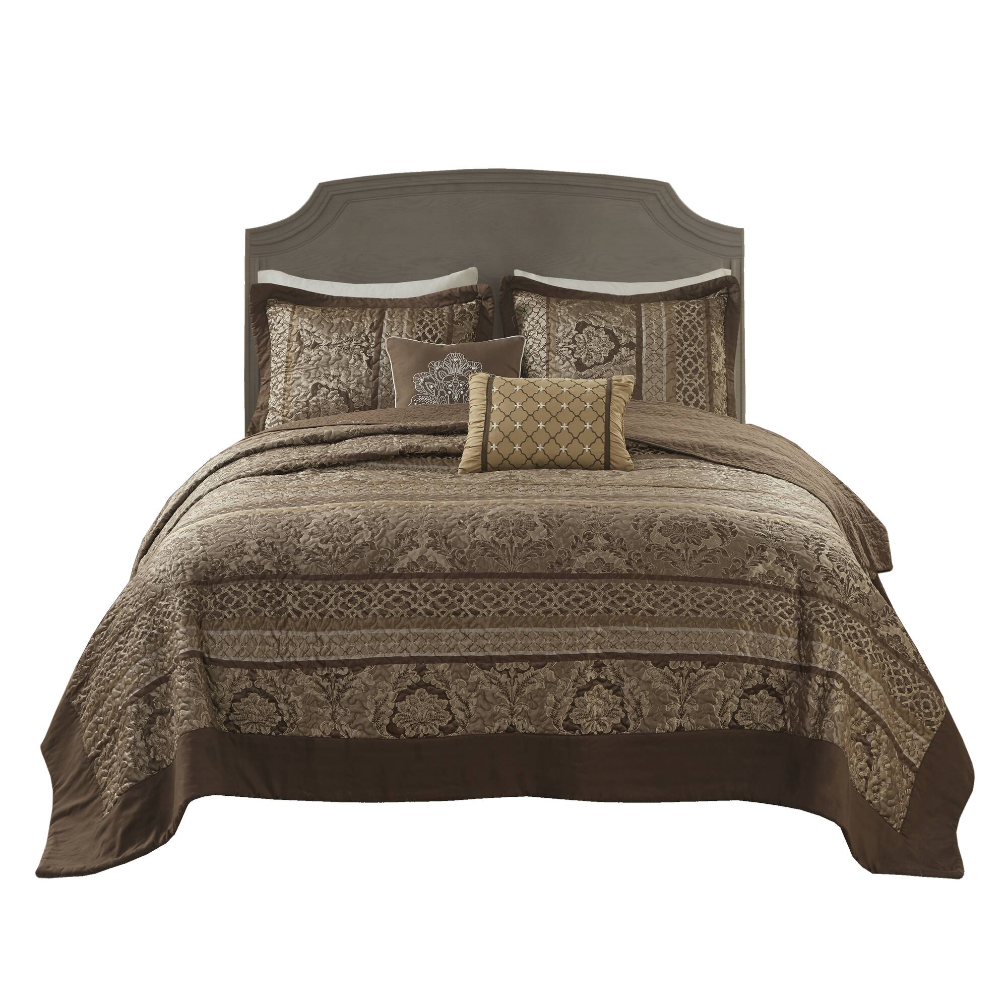 Bellagio 5 Piece Reversible Jacquard Bedspread Set