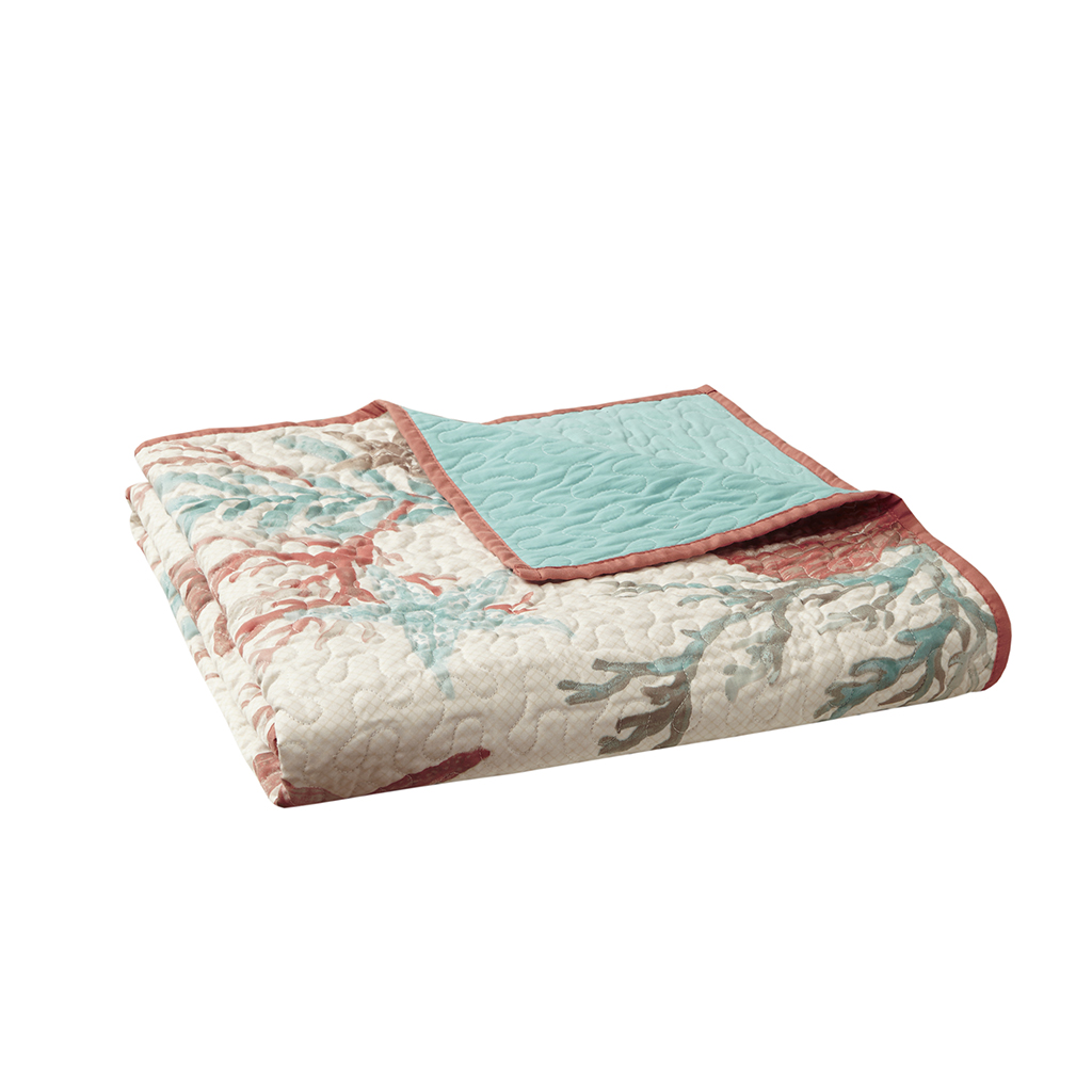 Pebble Beach Oversized Cotton Quilted Throw