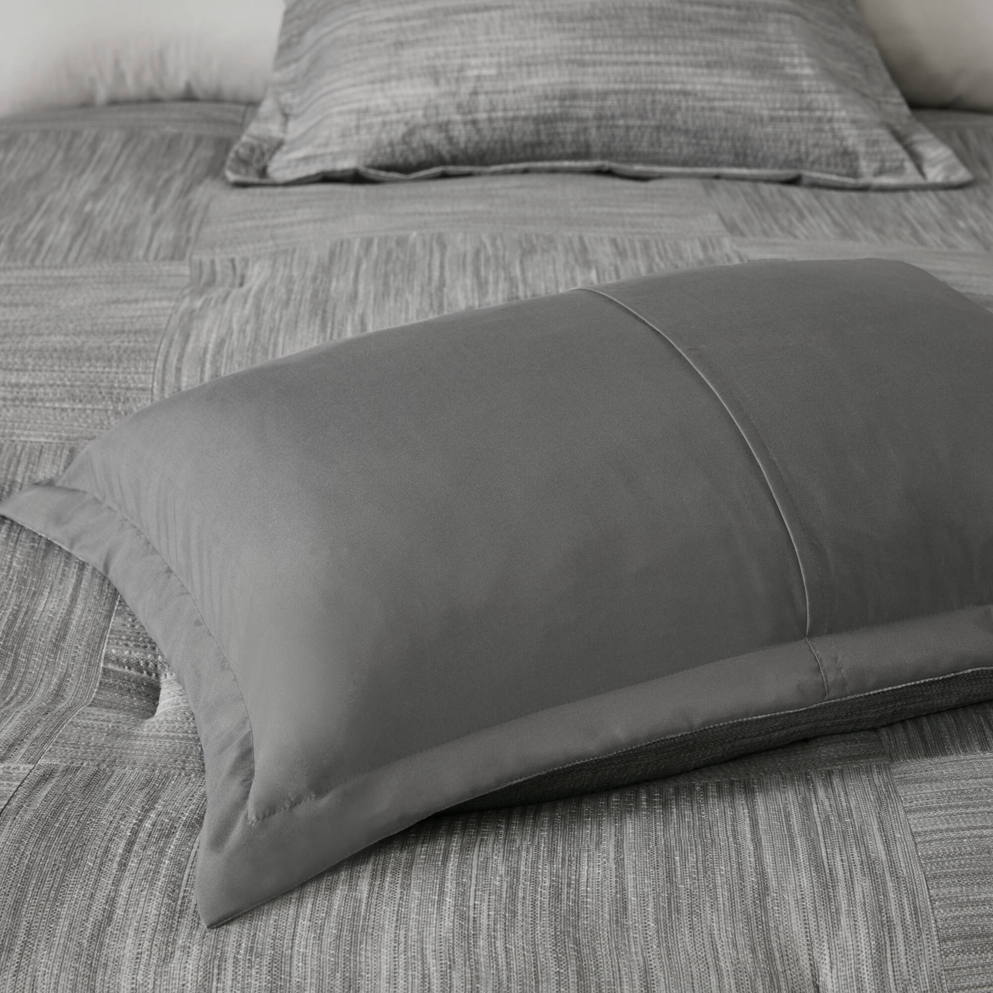 Walter 7 Piece Printed Seersucker Comforter Set