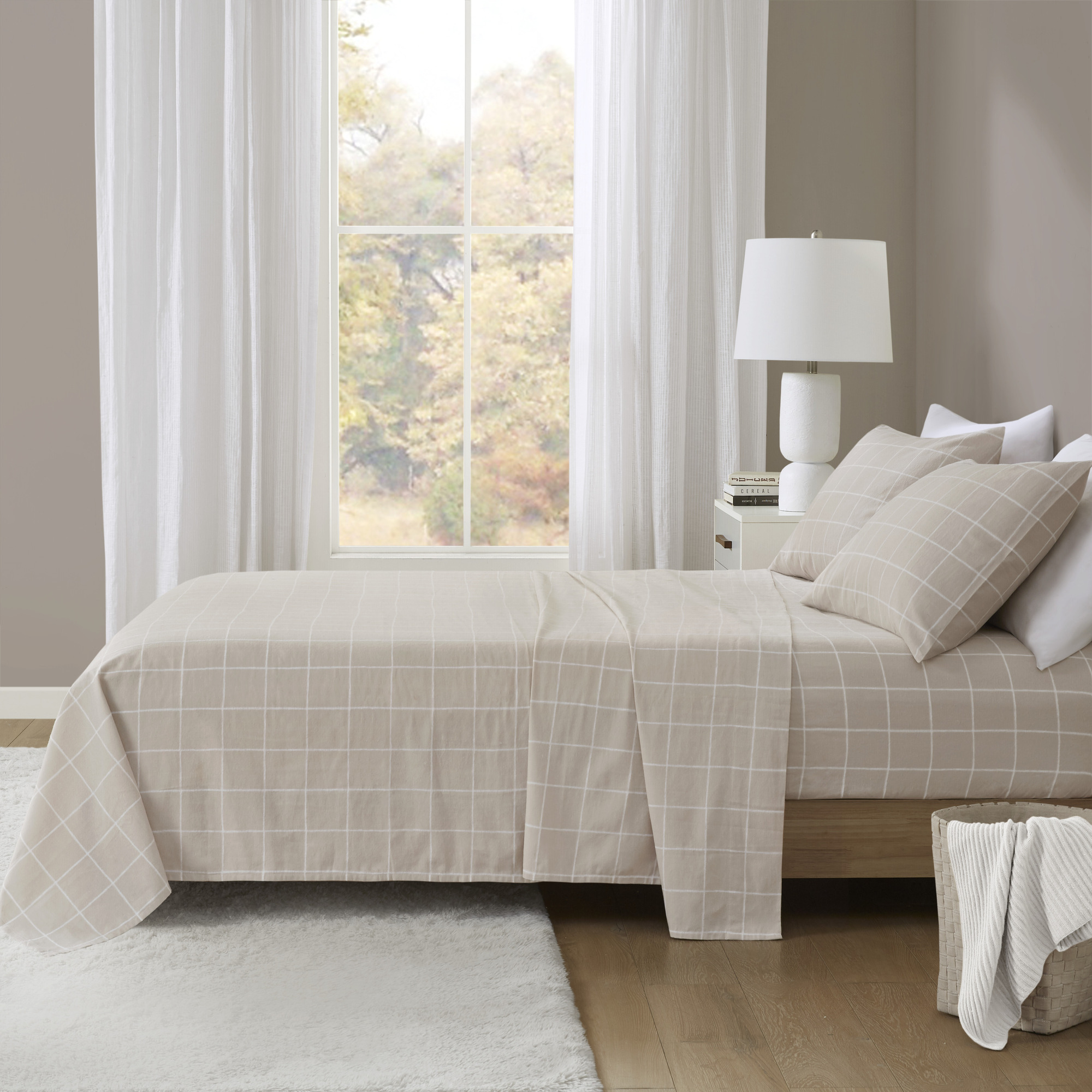 Cozy Cotton Flannel Printed Sheet Set