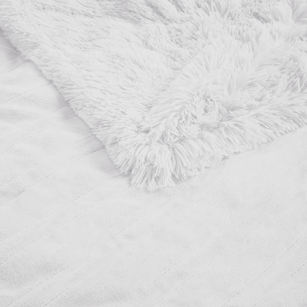 Malea Shaggy Faux Fur Heated Throw