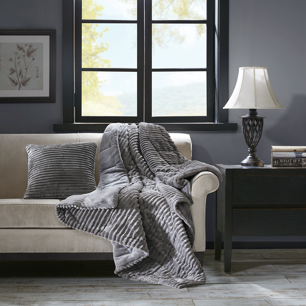 Parker Oversized Plush Down Alternative Filled Throw