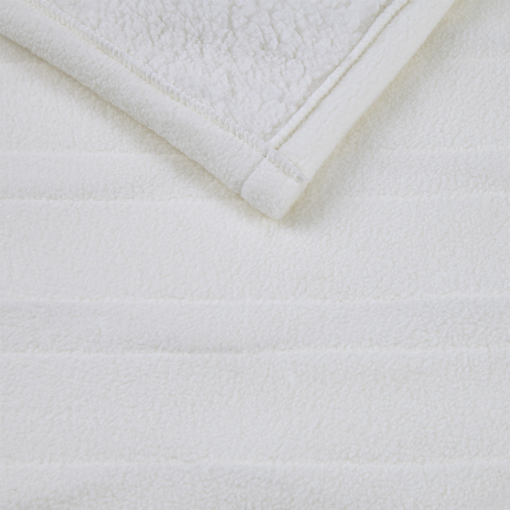 Fleece to Sherpa Heated Throw