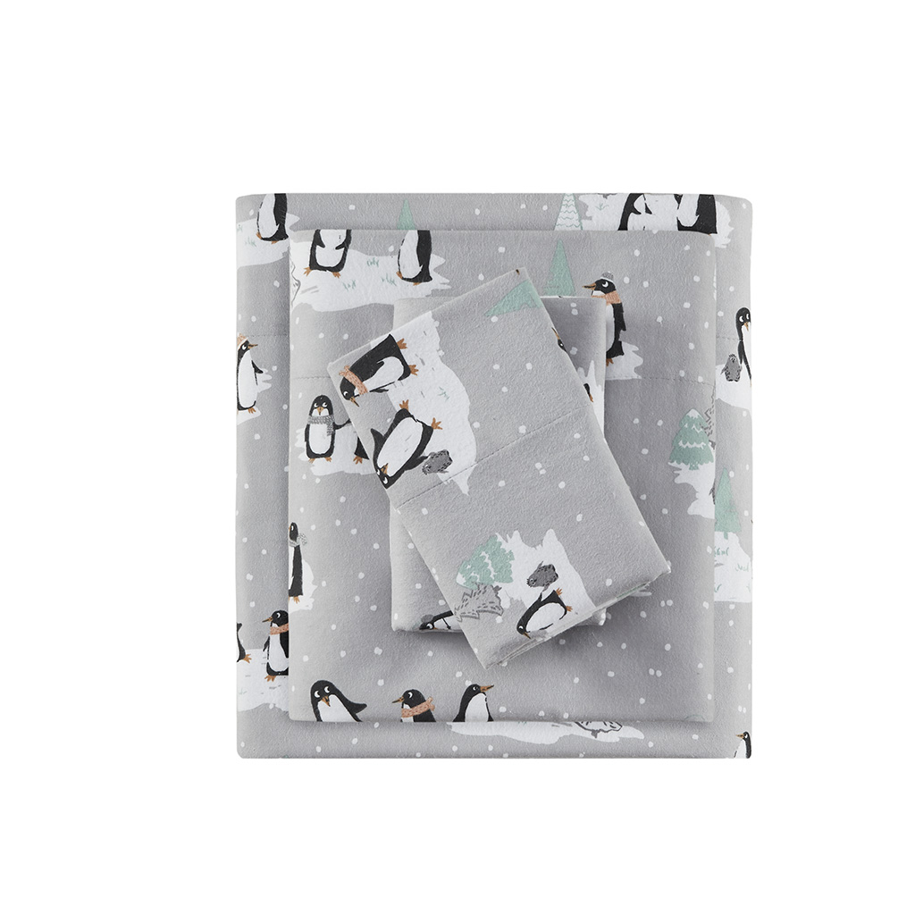 Cozy Cotton Flannel Printed Sheet Set