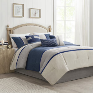 Palisades 7 Piece Faux Suede Comforter Set from Madison Park in  Blue. Palisades 7 Piece Faux Suede Comforter Set from Madison Park in  Blue. Palisades 7 Piece Faux Suede Comforter Set from Madison Park in  Blue. Palisades 7 Piece Faux Suede Comforter Set from Madison Park in  Blue. Palisades 7 Piece Faux Suede Comforter Set from Madison Park in  Blue.
