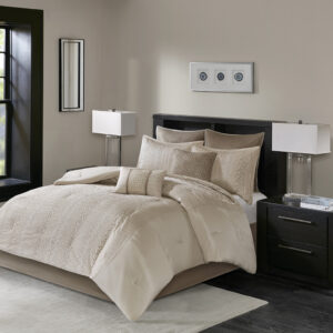 Camelia 8 Piece Embroidered Comforter Set from Madison Park in  Natural. Camelia 8 Piece Embroidered Comforter Set from Madison Park in  Natural. Camelia 8 Piece Embroidered Comforter Set from Madison Park in  Natural. Camelia 8 Piece Embroidered Comforter Set from Madison Park in  Natural. Camelia 8 Piece Embroidered Comforter Set from Madison Park in  Natural.
