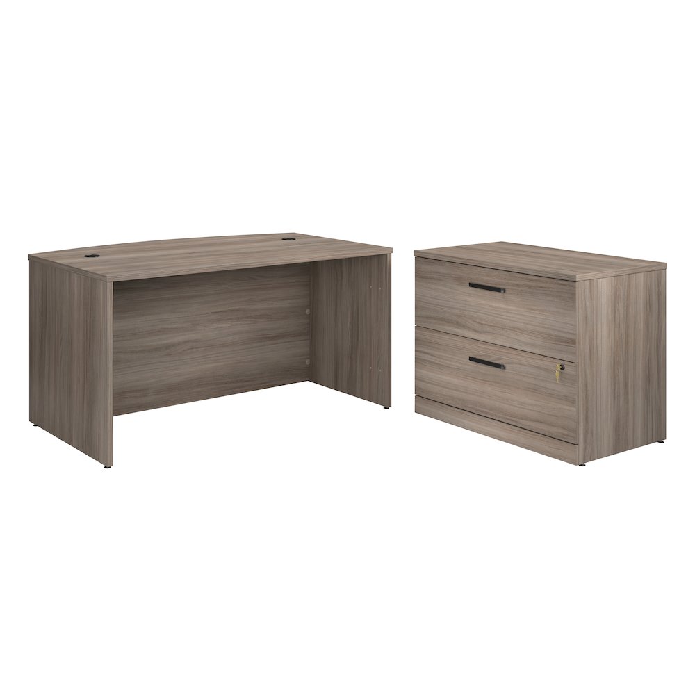 Affirm 60″ x 35″ Bowfront Desk with Lateral File