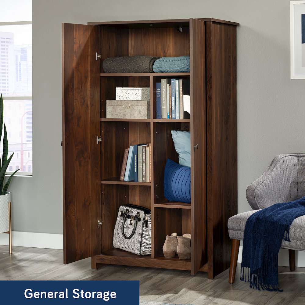 River Ranch 2-Door Storage Cabinet in Grand Walnut Finish
