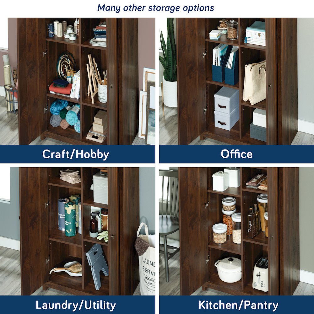 River Ranch 2-Door Storage Cabinet in Grand Walnut Finish