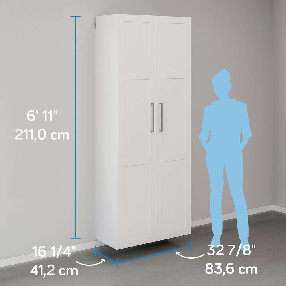 GarageCore 83″ Shallow Cabinet & Door Bundle