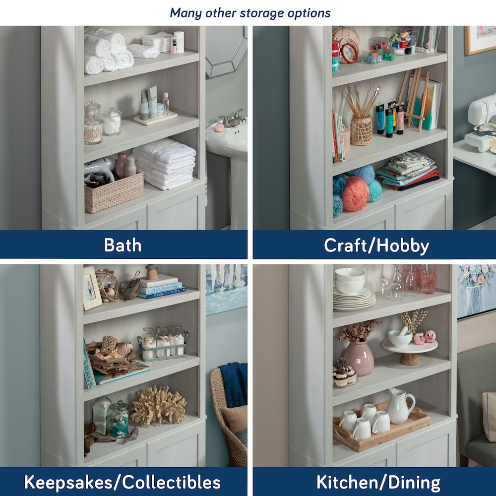 5-Shelf/Book Shelf 2-Door Bookcase