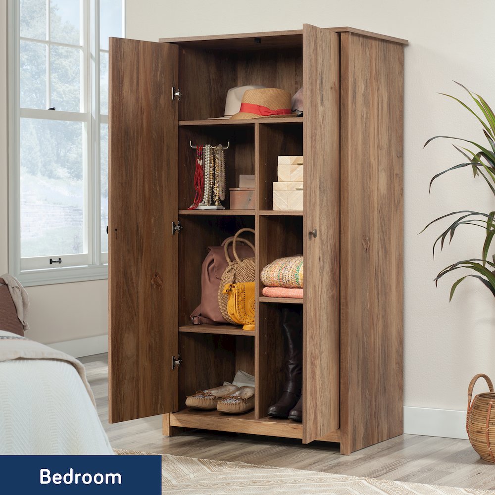 River Ranch 2-Door Storage Cabinet in Sindoori Mango Finish