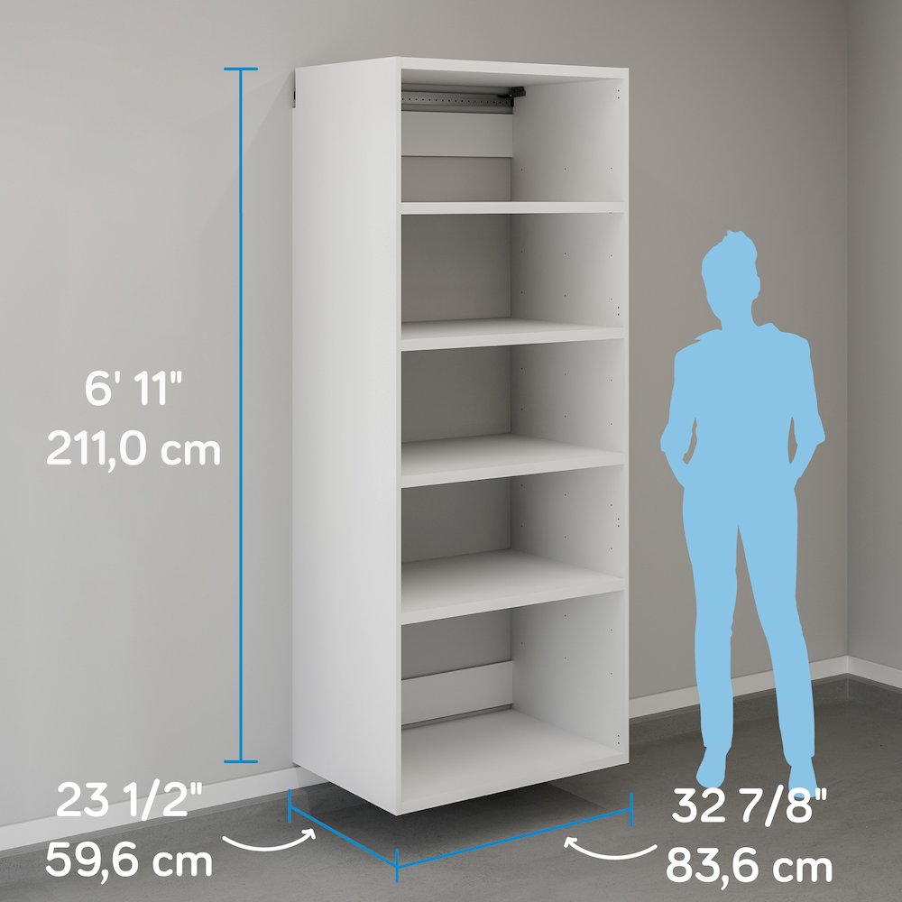 GarageCore 83″ hx23 d Shelves