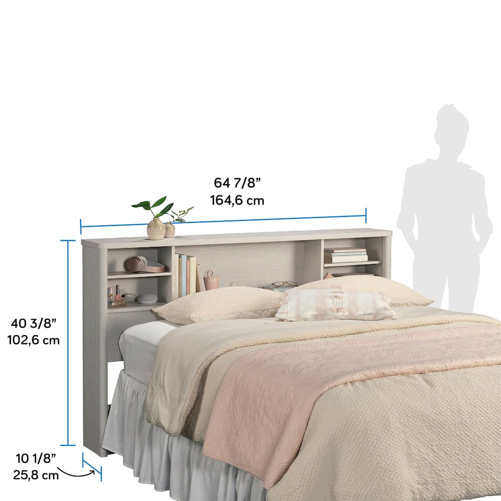 Dover Edge Full/Queen Bookcase Headboard