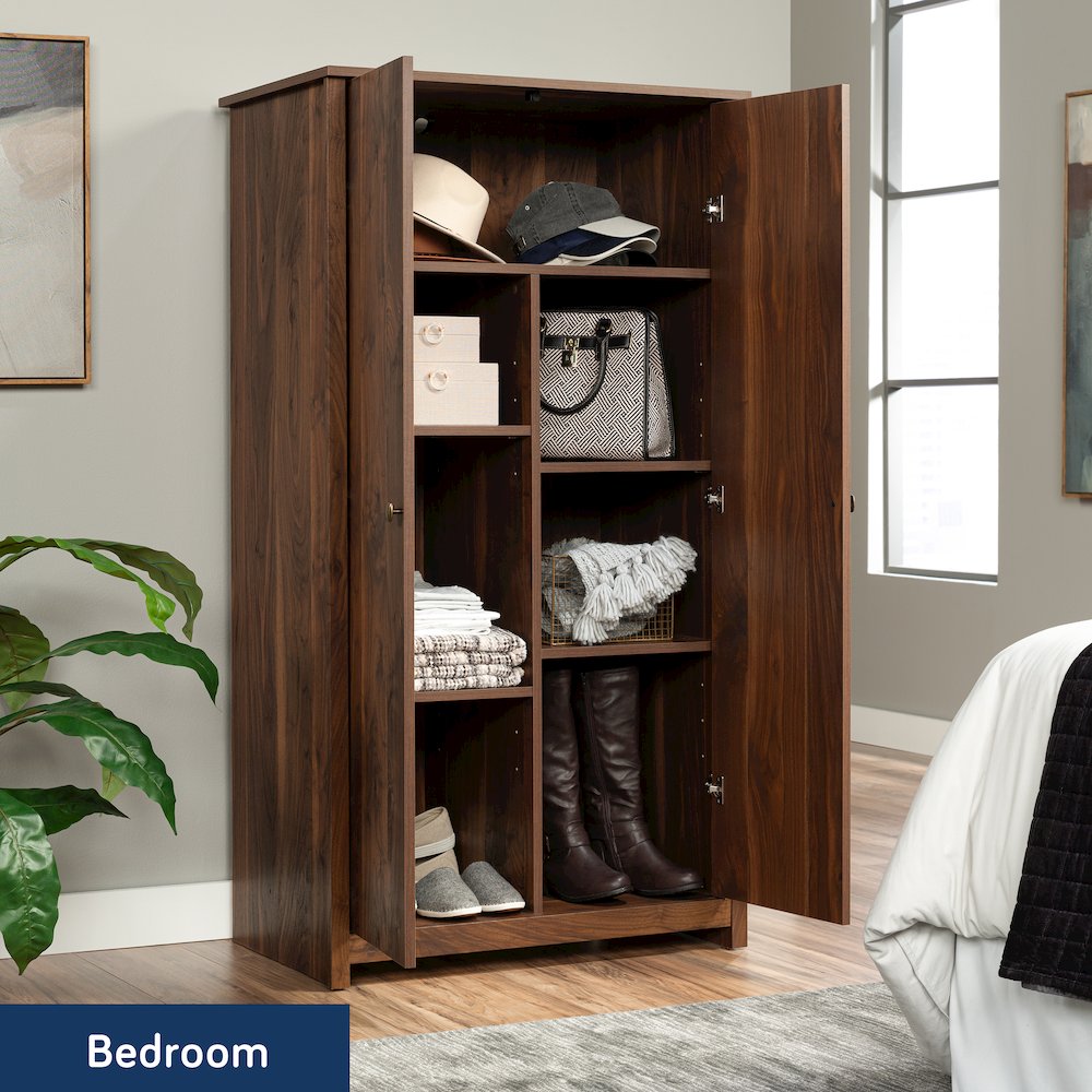 River Ranch 2-Door Storage Cabinet in Grand Walnut Finish