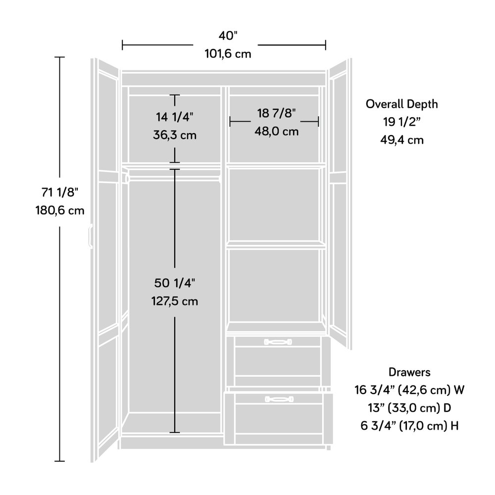 Storage Cabinet 40 X 19 Deep