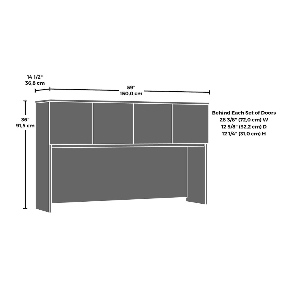 Affirm 60×30 Desk & 60″ Hutch