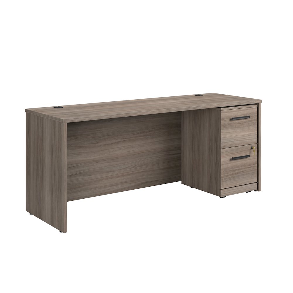Affirm 72 X 24 Shell 2 Drawer Pedestal Ste Hudson Elm Finish