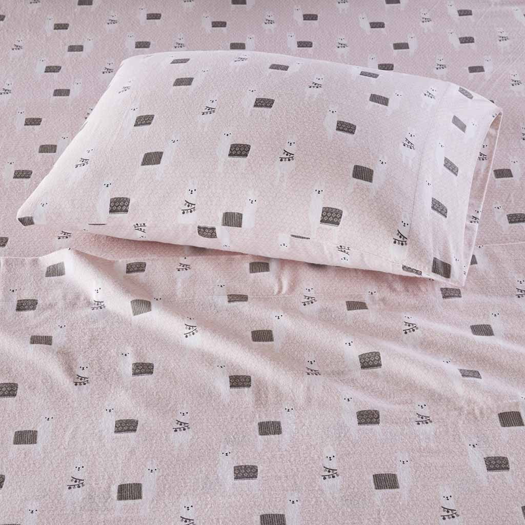 Cozy Soft Cotton Flannel Printed Sheet Set
