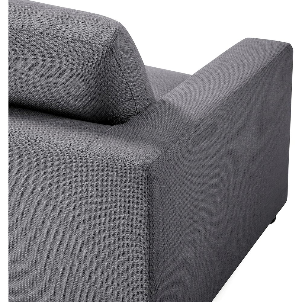 Casella Corner Wedge Chair – Charcoal
