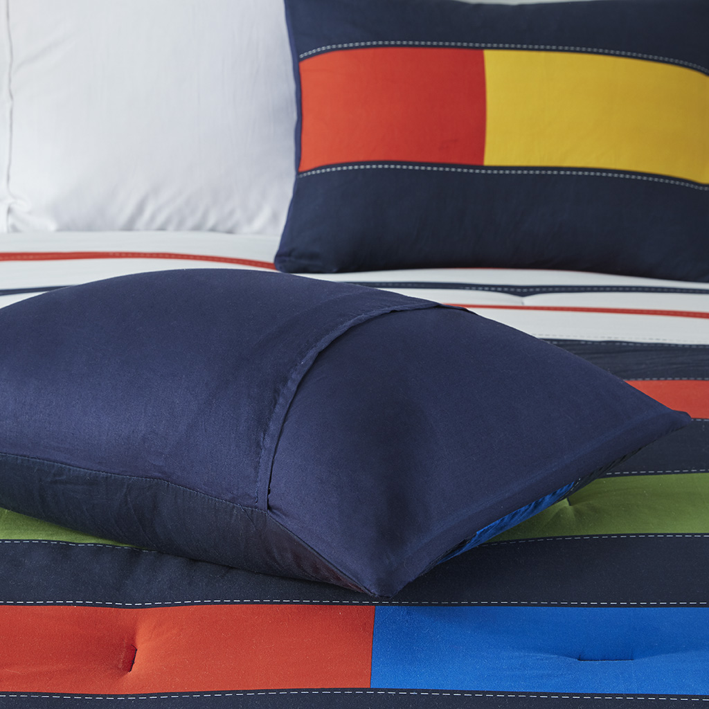 Morris Stripe Printed Comforter Set