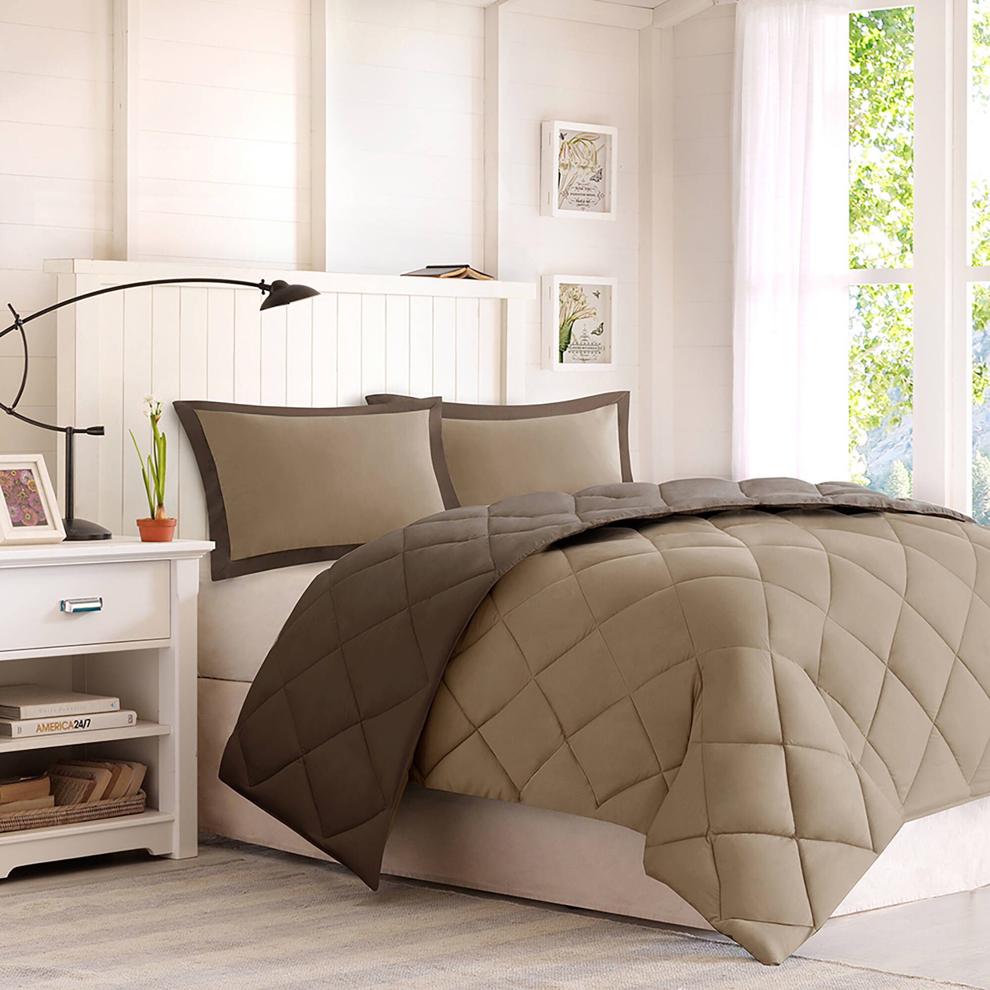 Larkspur 3M Scotchgard Reversible Down Alt Comforter Set