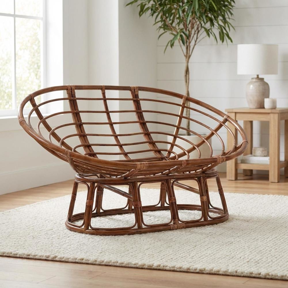 Rattan Double Papasan  Chair Frame Only