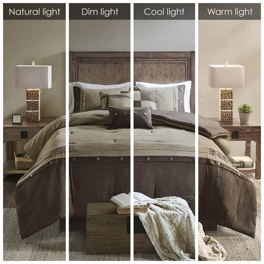 Boone 7 Piece Faux Suede Comforter Set