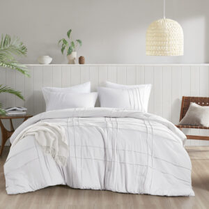 Walker Soft Washed Pleated Comforter Set from Comfort Spaces in  White. Walker Soft Washed Pleated Comforter Set from Comfort Spaces in  White. Walker Soft Washed Pleated Comforter Set from Comfort Spaces in  White. Walker Soft Washed Pleated Comforter Set from Comfort Spaces in  White. Walker Soft Washed Pleated Comforter Set from Comfort Spaces in  White.
