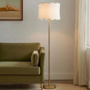 Vesta Dimmable Floor Lamp with Fabric Scalloped Shade from INK+IVY in  Gold. Vesta Dimmable Floor Lamp with Fabric Scalloped Shade from INK+IVY in  Gold. Vesta Dimmable Floor Lamp with Fabric Scalloped Shade from INK+IVY in  Gold. Vesta Dimmable Floor Lamp with Fabric Scalloped Shade from INK+IVY in  Gold. Vesta Dimmable Floor Lamp with Fabric Scalloped Shade from INK+IVY in  Gold.