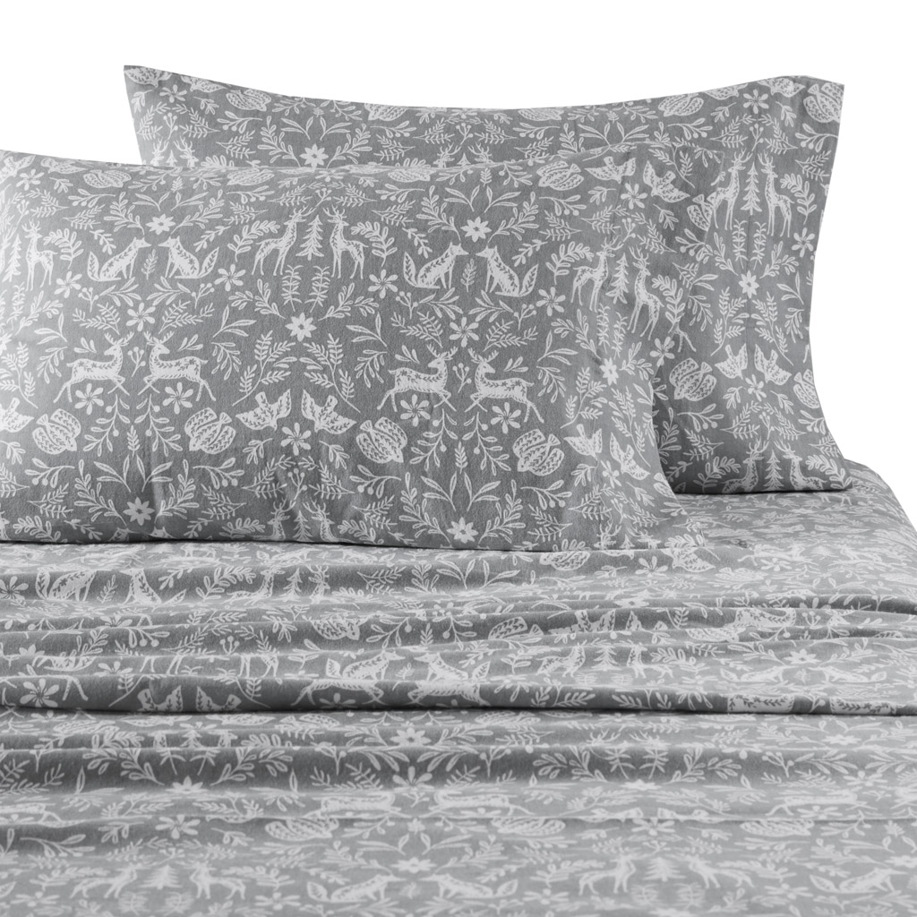 Oversized Cotton Flannel 4 Piece Sheet Set