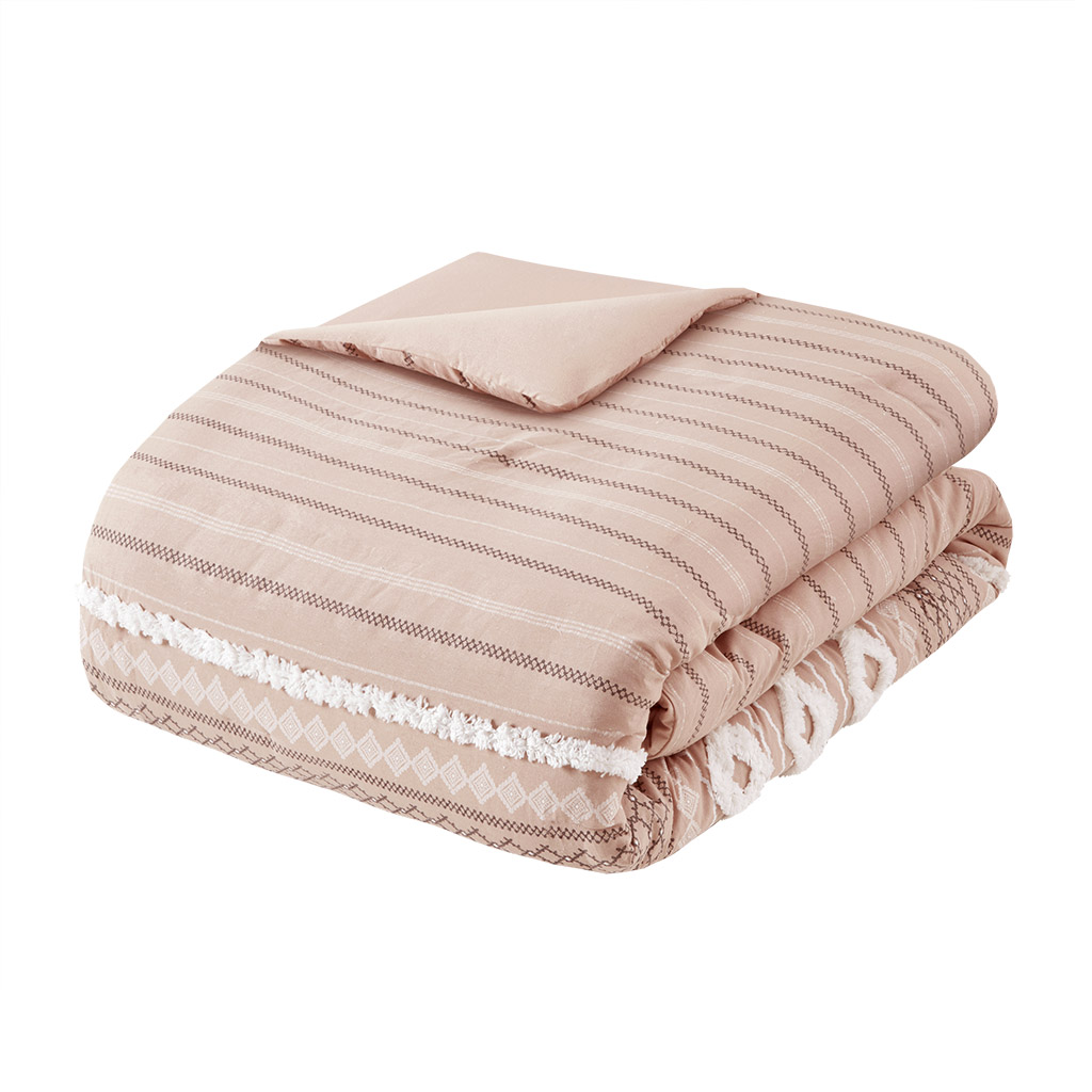 Imani Cotton Printed Comforter Set with Chenille