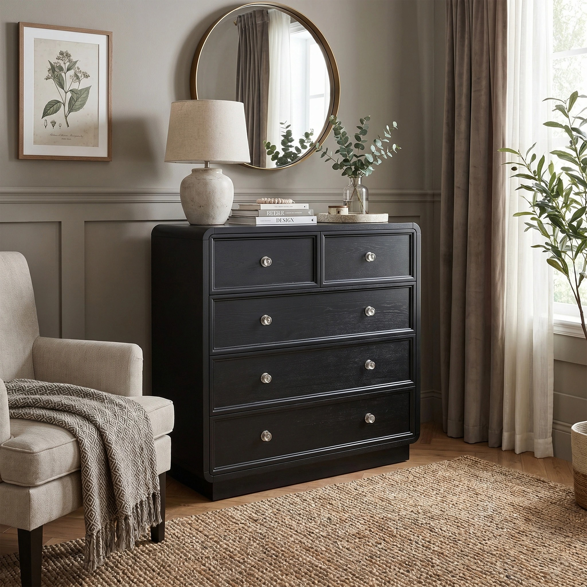 Deco 5 Drawer Dresser