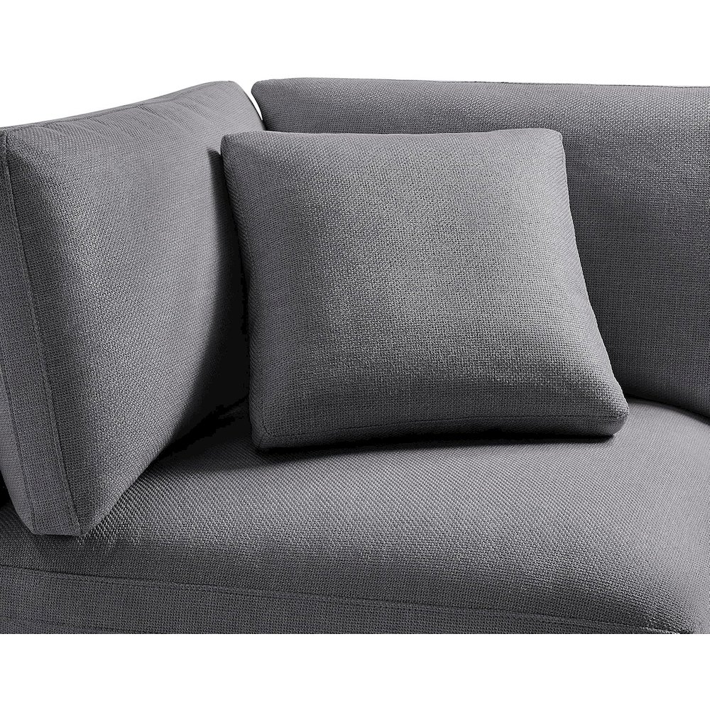 Casella Corner Wedge Chair – Charcoal