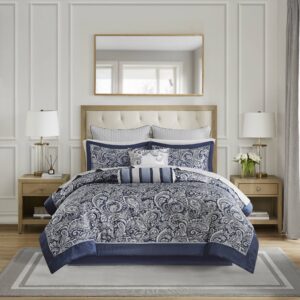 Aubrey 12 Piece Comforter Set with Cotton Bed Sheets from Madison Park in  Navy. Aubrey 12 Piece Comforter Set with Cotton Bed Sheets from Madison Park in  Navy. Aubrey 12 Piece Comforter Set with Cotton Bed Sheets from Madison Park in  Navy. Aubrey 12 Piece Comforter Set with Cotton Bed Sheets from Madison Park in  Navy. Aubrey 12 Piece Comforter Set with Cotton Bed Sheets from Madison Park in  Navy.