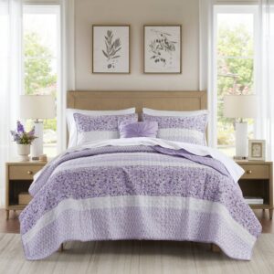 Caralie 4 Piece Seersucker Quilt Set with Throw Pillow from Madison Park in  Purple. Caralie 4 Piece Seersucker Quilt Set with Throw Pillow from Madison Park in  Purple. Caralie 4 Piece Seersucker Quilt Set with Throw Pillow from Madison Park in  Purple. Caralie 4 Piece Seersucker Quilt Set with Throw Pillow from Madison Park in  Purple. Caralie 4 Piece Seersucker Quilt Set with Throw Pillow from Madison Park in  Purple.