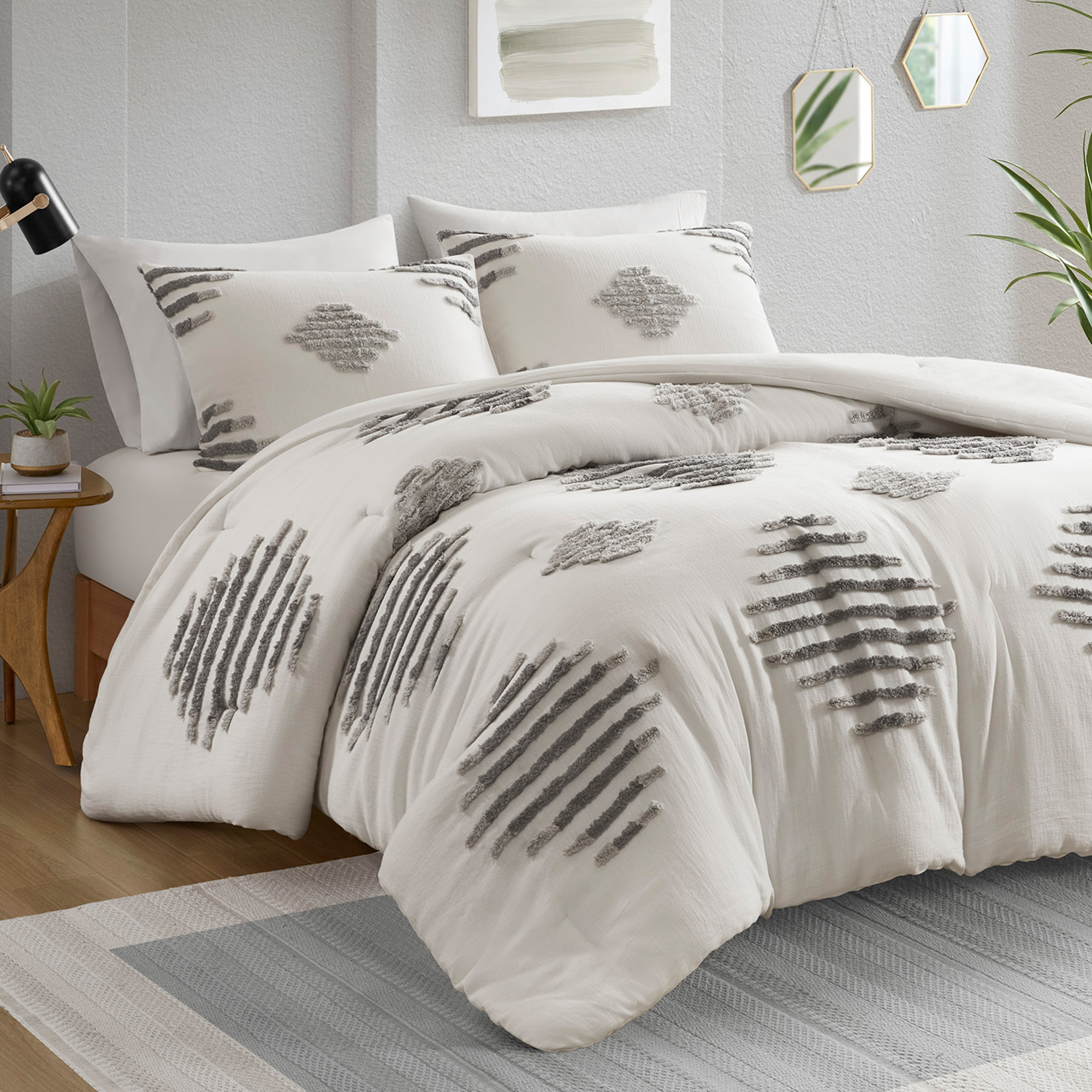 Tahli 3 Piece Cotton Blend Chenille Comforter Set