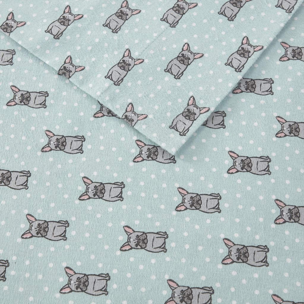 Cozy Cotton Flannel Printed Sheet Set