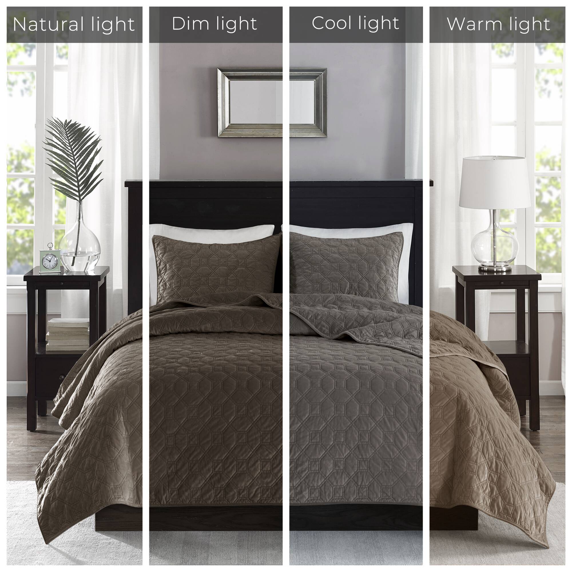 Harper 3 Piece Velvet Quilt Set