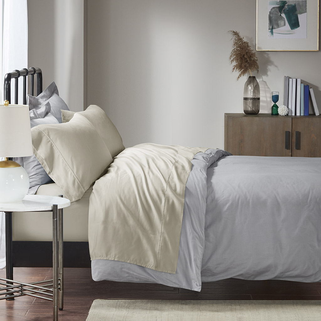 1500 Thread Count Cotton Blend 4 PC Sheet Set