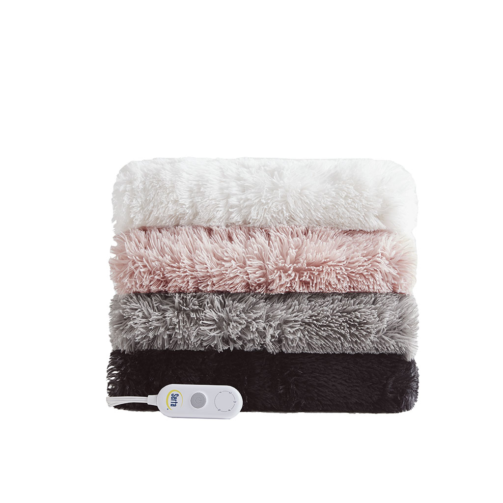 Malea Shaggy Faux Fur Heated Throw