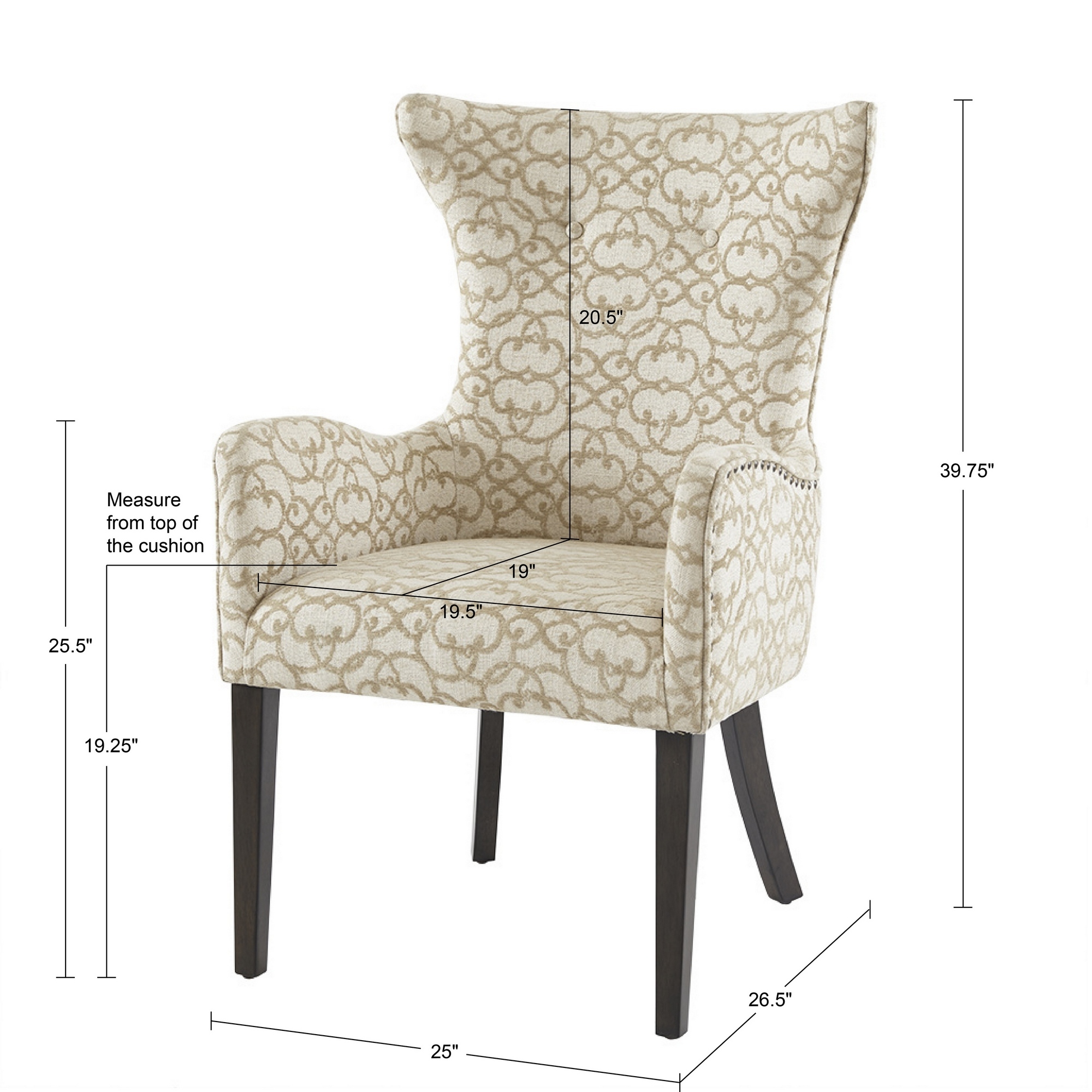 Angelica Arm Dining Chair (set of 2)