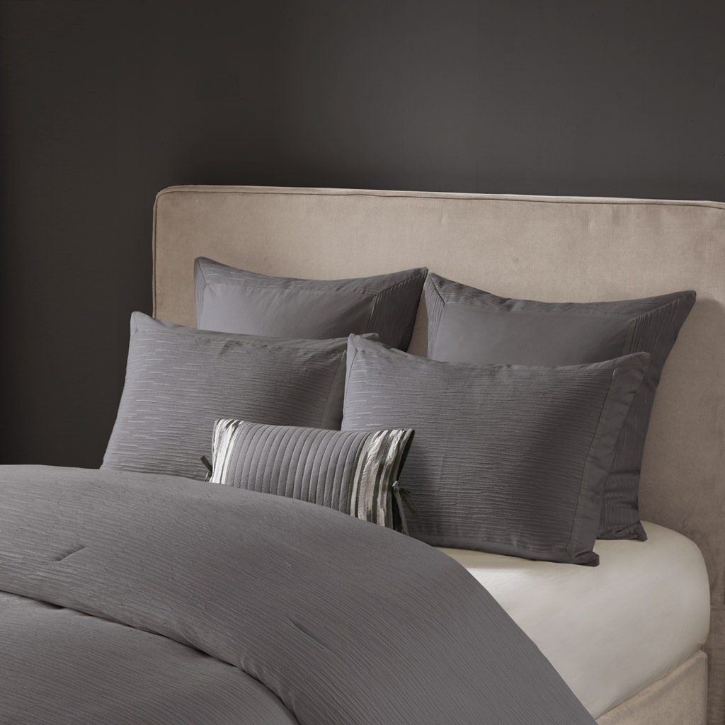 Hanae Cotton Blend Yarn Dyed 3 Piece Comforter Set